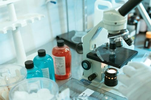 pharmaceutical components on a table