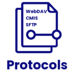 Icon representing standard content flow protocols
